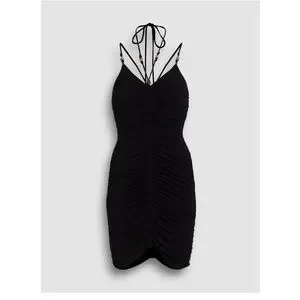 A.L.C. | Dresses | Nwt Alc Anya Black Ruched Spaghetti Strap Mini Dress Xs  | Poshmark